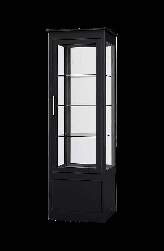 Öffentlicher Bücherschrank EMBRUN, Breite 600 mm, mit einteiliger Drehflügeltür, vorn öffnend, in RAL 7016 anthrazitgrau