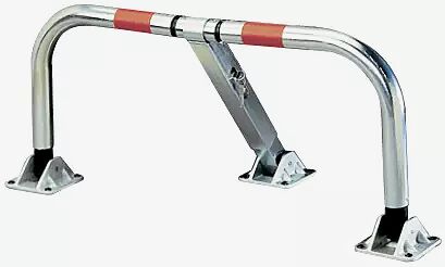 Klappbarer 3-Fuß-Parkbügel MALAGA aus Stahl, galvanisch verzinkt