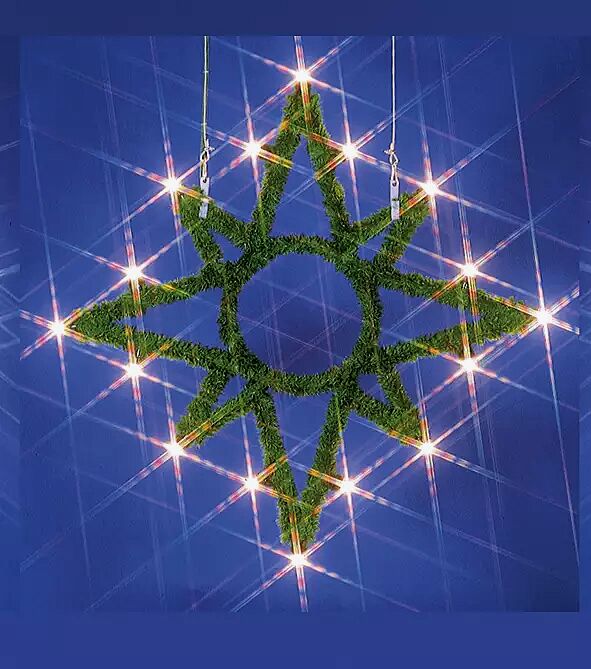 Stern GLITTER 8 Strahlen, H x B ca. 1250 x 1250 mm