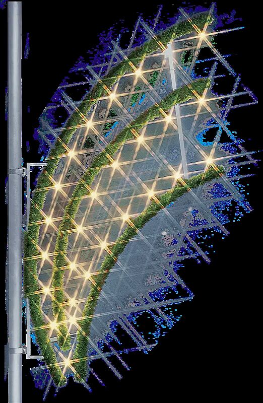 Lichtbogen HIMMELSPFORTE, zur Mastbespannung