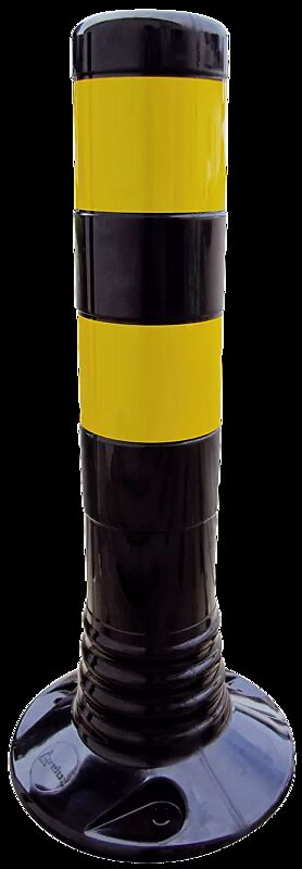 Leitpfosten AGIL, schwarz-gelb, Höhe 450 mm