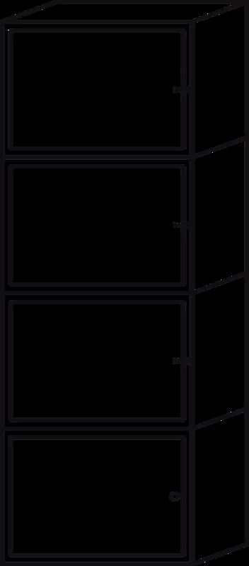 E-Bike-Ladestellenschrank AMARO EDGE 3 Ladestellen mit SMS-Autorisierung