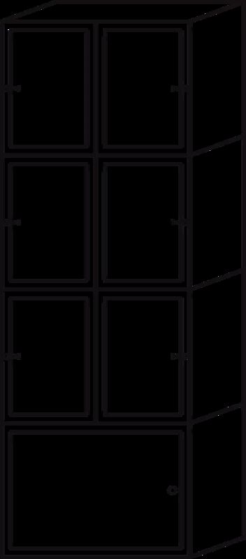 E-Bike-Ladestellenschrank AMARO EDGE 6 Ladestellen mit Münzpfandschließung