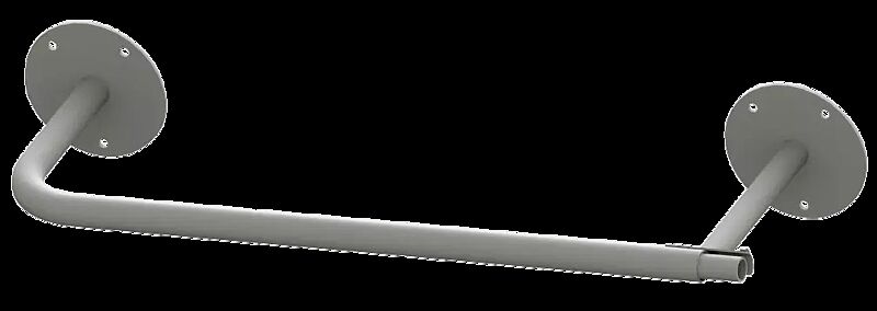 Wandanlehnbügel JEFFERSON, Anfangsbügel, in RAL 9007 graualuminium