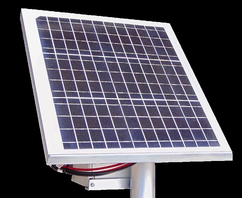 Detail: Solar-Modul mit Gestell