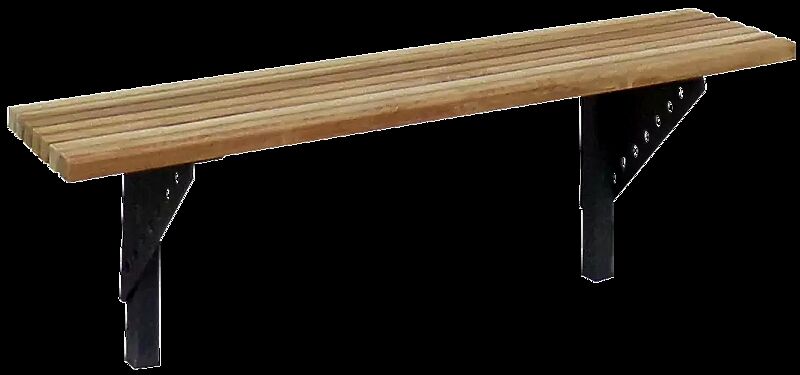 Sitzbank ARES zum Aufdübeln bei -200 mm, in RAL 7021 schwarzgrau