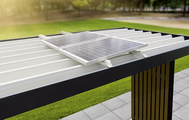 LED-Solarbeleuchtung EMS, 2 Stück Solarmodule
