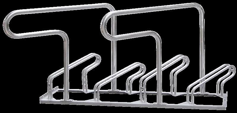 Fahrradständer COLORADO, 45° links, 4 Stellplätze