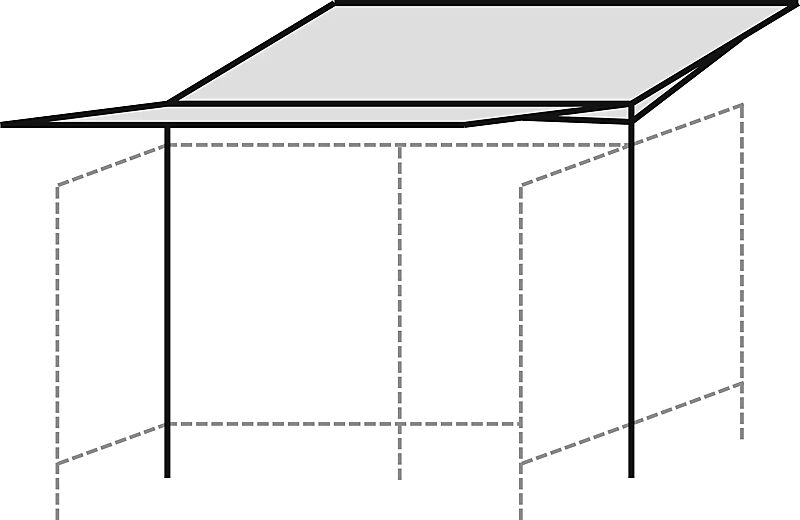 Überdachung TUCANA GREEN für DSP vorgerichtet für Dachbegrünung