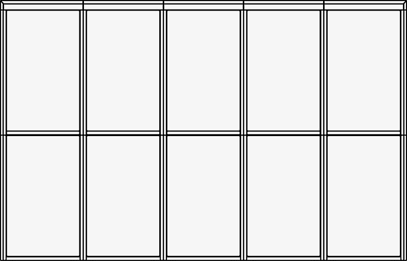 Fahrradgarage FULLERTON-E XL Anzahl Boxen: 10, Ausführung: doppelstöckig