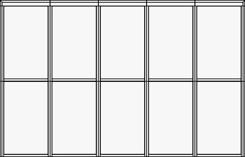 Fahrradgarage FULLERTON-KEY XL Anzahl Boxen: 10, Ausführung: doppelstöckig