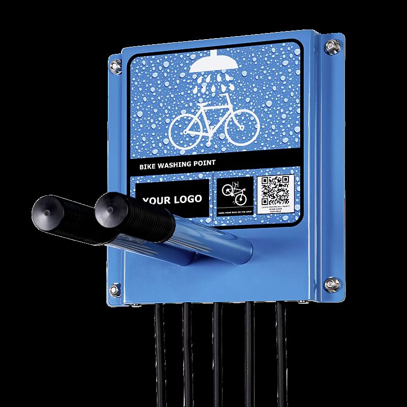 Reinigungsstation ASSIST CLEAN, pulverbeschichtet in RAL 5015 himmelblau Reinigungsstation ASSIST CLEAN, thermoplastbeschichtet in RAL 5015 himmelblau