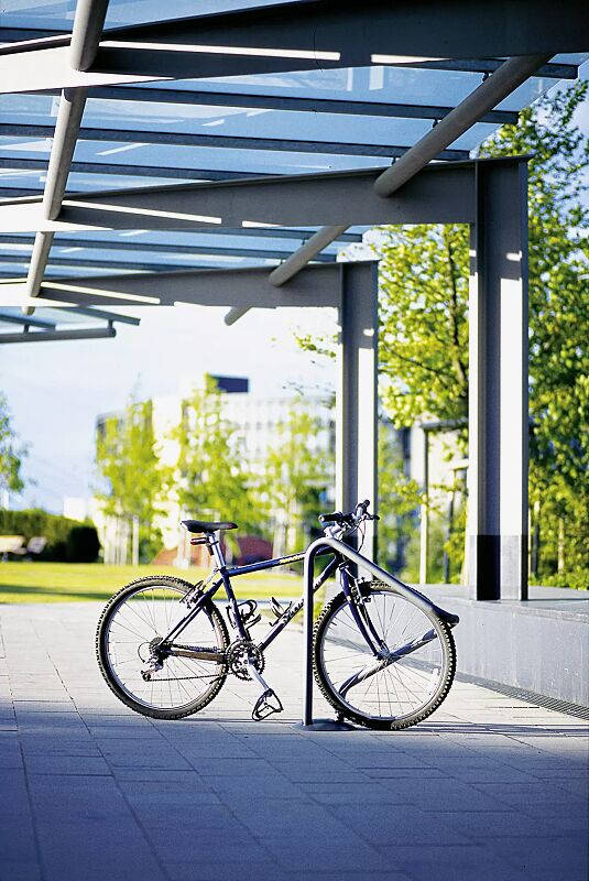 Anlehnbügel AUSTIN, kurzer Bügel, in DB 703 eisenglimmer