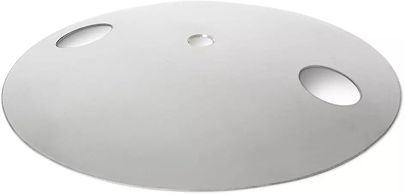 Bodenabdeckplatte, Edelstahl geschliffen