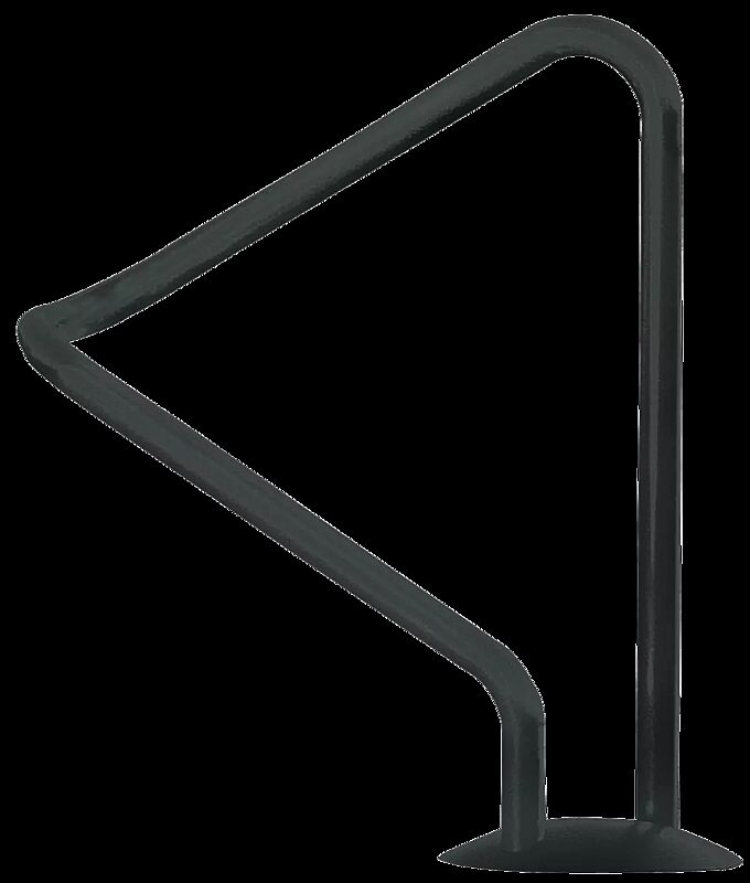 Anlehnbügel AUSTIN, kurzer Bügel, in RAL 7016 anthrazitgrau