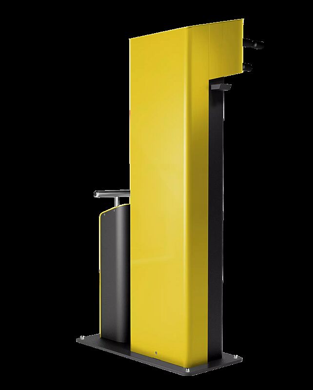 Servicestation CARY, Ausführung Basic,  Gehäuse in RAL 1023 verkehrsgelb