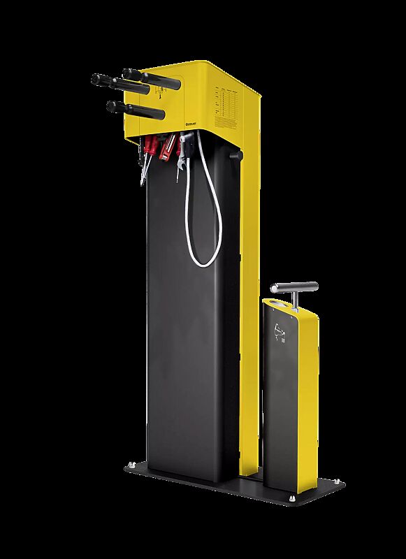 Servicestation CARY, Gehäuse in RAL 1023 verkehrsgelb