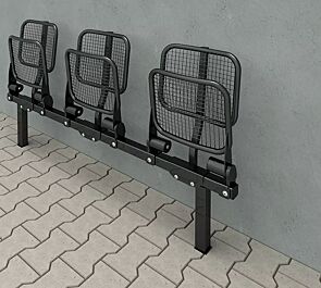 <div id="container" class="container">Klappsitz TOLFA, 3-Sitzer mit Rückenlehne, in RAL 7016 anthrazitgrau</div>