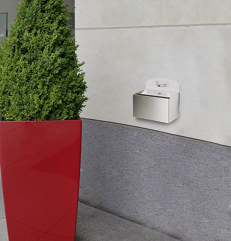 Wandascher STANLEY aus Edelstahl