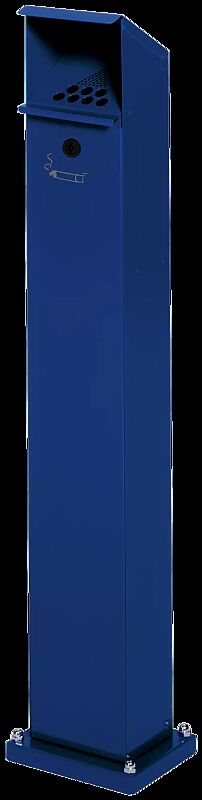 Standascher WINDSOR aus Stahl, in RAL 5010 enzianblau