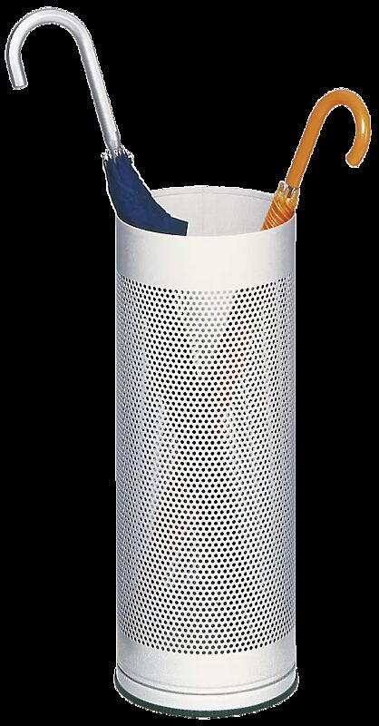 Regenschirmständer BERLIN - gelocht Farbe RAL 9016 verkehrsweiß