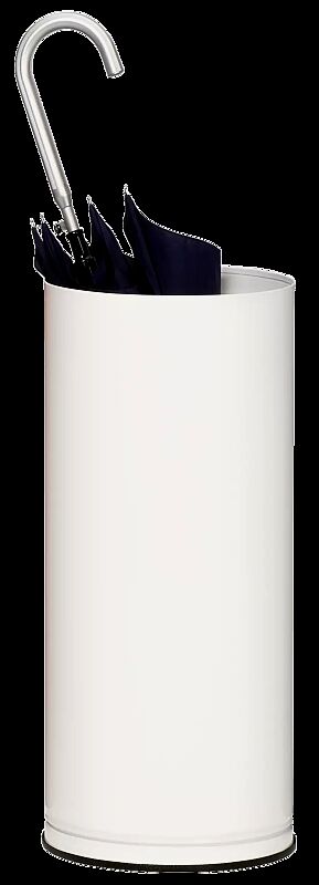 Regenschirmständer BERLIN - ungelocht Farbe RAL 9016 verkehrsweiß