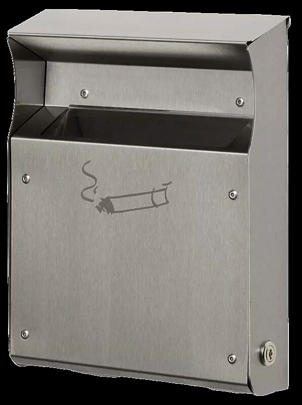 Wandascher GETLEY, in Edelstahl