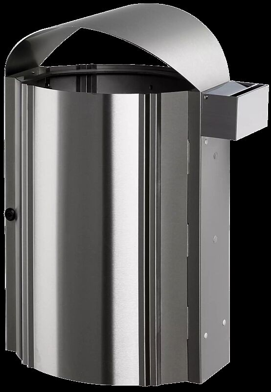 Abfallbehälter CALEDON aus Edelstahl