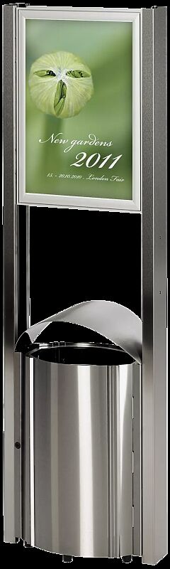 Abfallbehälter CALEDON aus Edelstahl