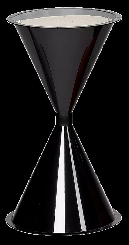 Standascher ROYAL aus Kunststoff, zum freien Aufstellen, ohne Schutzdach, in schwarzgrau ähnlich RAL 7021