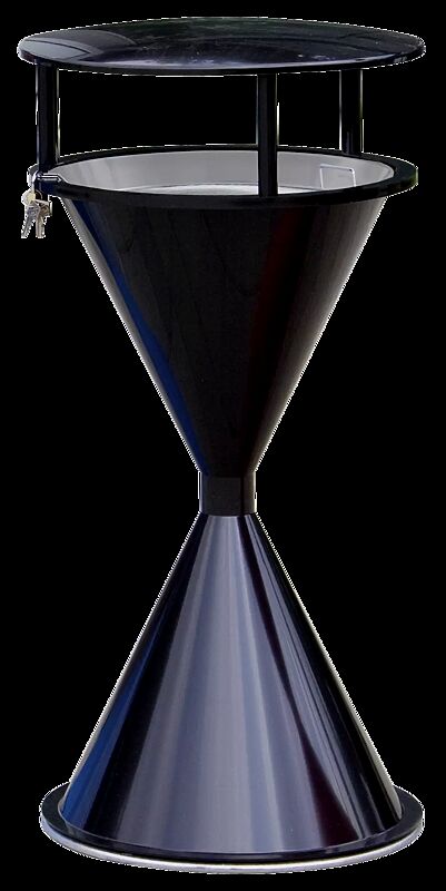 Komplettangebot: Standascher ROYAL aus Kunststoff, zum Aufdübeln, mit Schutzdach, in schwarzgrau ähnlich RAL 7021