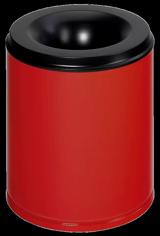 Abfallbehälter CARLTON aus Stahl, selbstlöschend