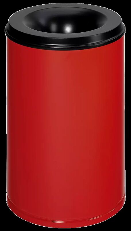 Abfallbehälter CARLTON aus Stahl, selbstlöschend