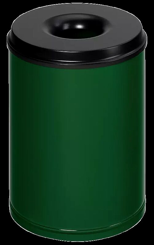 Abfallbehälter CARLTON aus Stahl, selbstlöschend