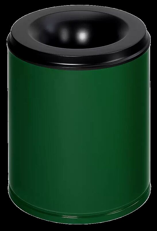 Abfallbehälter CARLTON aus Stahl, selbstlöschend