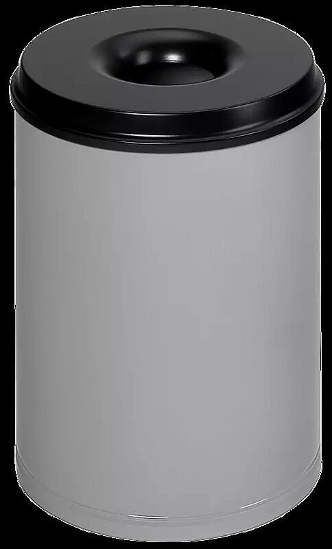 Abfallbehälter CARLTON aus Stahl, selbstlöschend