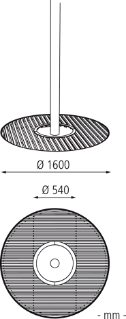 ARBOTTURA rund, 1600 mm, o. Gitter