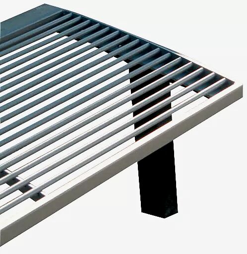 Detail: Edelstahlrundstahlauflage