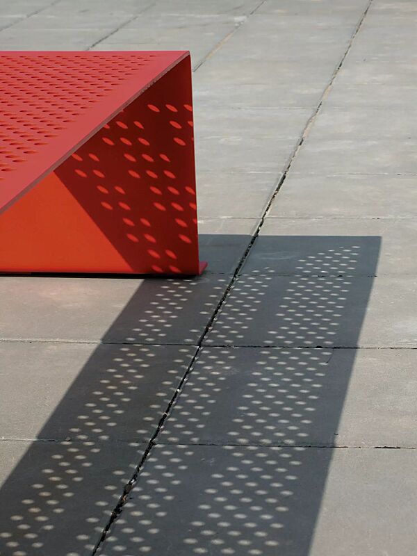 Detail: Sitzfläche ohne Kunststoffnoppen