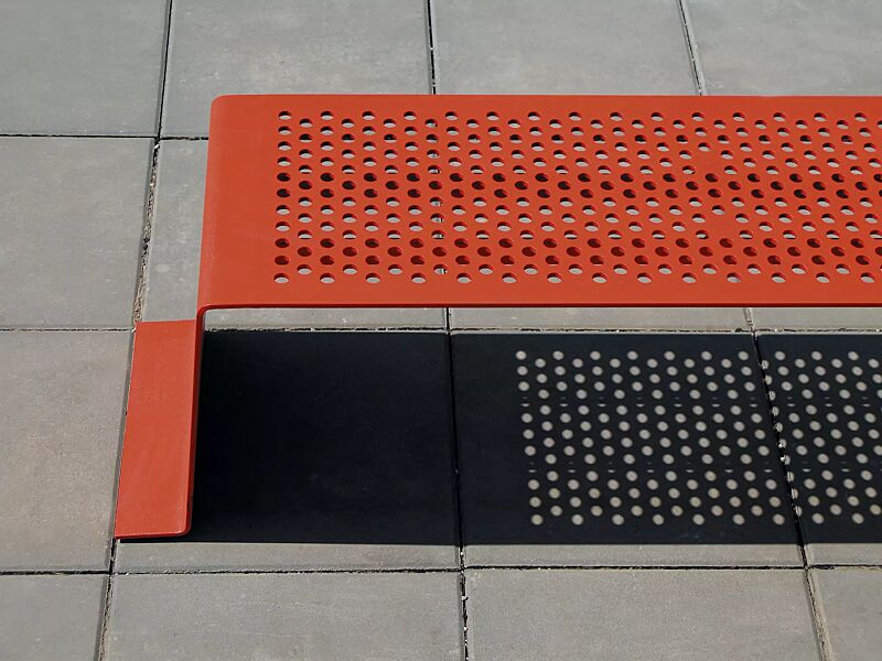 Detail: Sitzfläche ohne Kunststoffnoppen