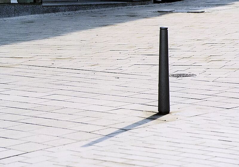 Poller ISAC ohne Stadtwappen, zum Aufdübeln, in DB 703 eisenglimmer