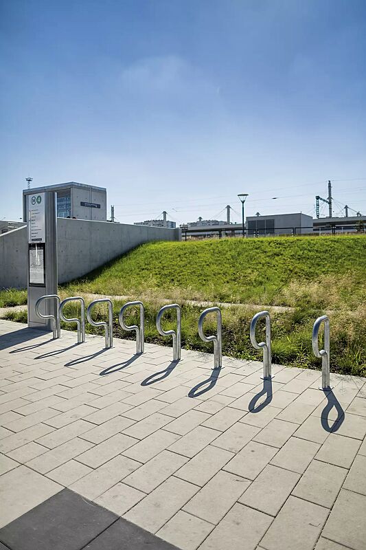 Anlehnbügel BIKEPARK, zum Aufdübeln