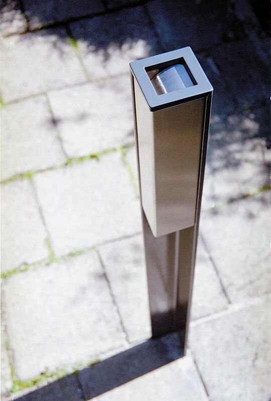 Standascher VALET, 1 Liter, zum Aufdübeln, Stahlteile in RAL 7016 anthrazitgrau