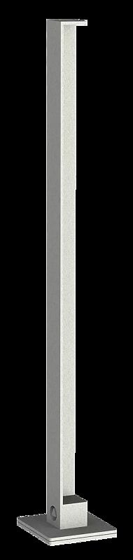 Poller LOT zum Einbetonieren, in RAL 9006 weißaluminium