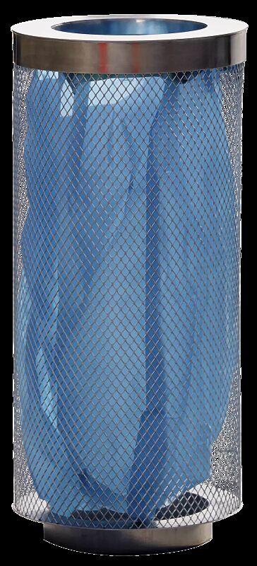 Abfallbehälter AEROPORTO aus Edelstahl