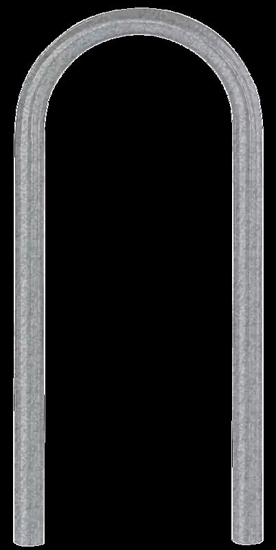 Anlehnbügel OKLAHOMA zum Einbetonieren, feuerverzinkt