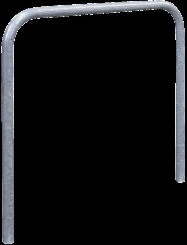 Anlehnbügel FLORIDA ohne Quersteg, zum Einbetonieren, Breite 1000 mm, feuerverzinkt