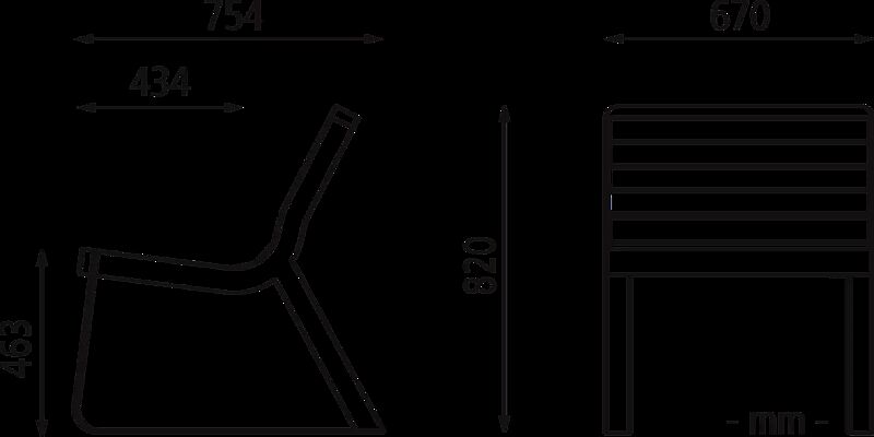 Sitz IGLAU CLASSIC mit Rückenlehne