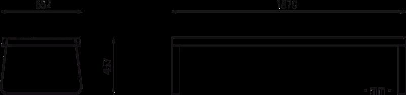 Sitzbank IGLAU CLASSIC ohne Rückenlehne