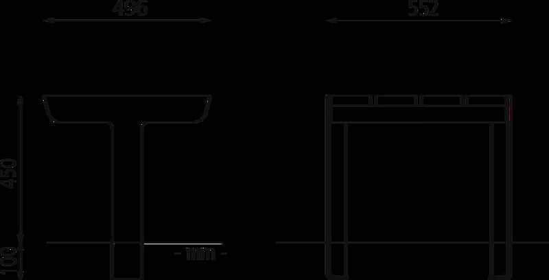 Sitz UNOLA CENTRO ohne Rückenlehne